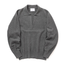 ssstein / シュタイン | EXTRA FINE WOOL KNIT SKIPPER - Grey