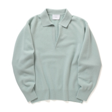 ssstein / シュタイン | EXTRA FINE WOOL KNIT SKIPPER - Sax