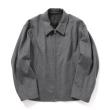 ssstein / シュタイン | WOOL CASHMERE ZIP SHORT JACKET - Gray
