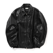 YOKE / ヨーク | Calf Leather Sports Jacket - Black