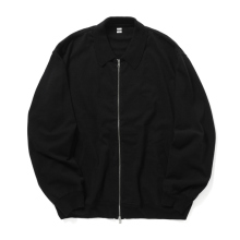 blurhms / ブラームス | Co/Silk Nep Zip Jacket - Black