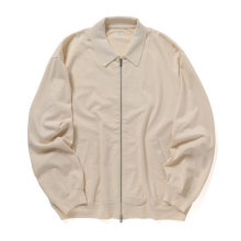 blurhms / ブラームス | Co/Silk Nep Zip Jacket - Ivory