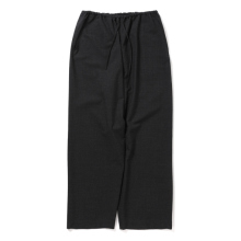 blurhms / ブラームス | Wool Ramie Mohair Side Seamless Pants - Heather Black