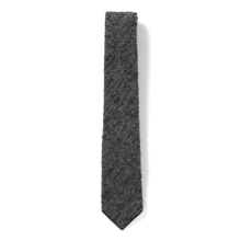 ENGINEERED GARMENTS / エンジニアドガーメンツ | Neck Tie - Wool Poly Shaggy Twill - Charcoal