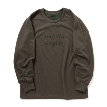 South2 West8 / サウスツーウエストエイト | L/S Tee - Simplify simplify - Grey