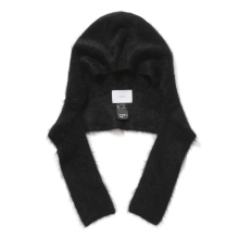 ssstein / シュタイン | CASHMERE SHAGGY BALACLAVA - Black