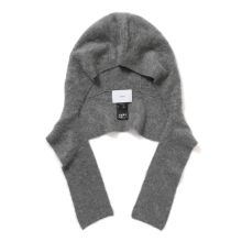 ssstein / シュタイン | CASHMERE SHAGGY BALACLAVA - Grey