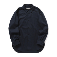 CURLY / カーリー | SUPIMA MOCKRODY SHIRT - Navy