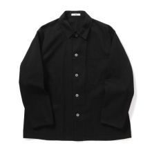 Y / ワイ (YLEVE / イレーヴ) | ORGANIC COTTON LIGHT DENIM COVERALL JACKET - Black