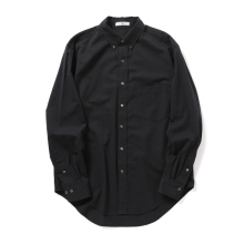 Y / ワイ (YLEVE / イレーヴ) | ORGANIC COTTON WASHER SATIN BD SHIRT - Navy