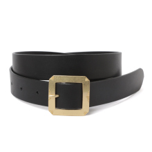 MOTO / モト | RBB2B LEATHER BELT 真鍮バックルレザーベルト - Black