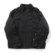 and wander / アンドワンダー | reversible boa jacket - Gray