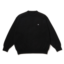 FreshService / フレッシュサービス | THERMAL JERSEY CREW NECK KNIT - Black