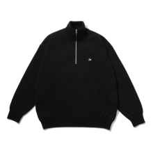 FreshService / フレッシュサービス | THERMAL JERSEY HARF ZIP KNIT - Black