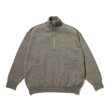 FreshService / フレッシュサービス | THERMAL JERSEY HARF ZIP KNIT - Gray