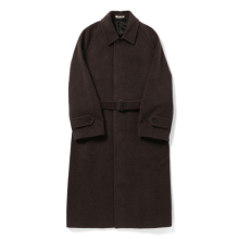 AURALEE / オーラリー | SUPER FINE WOOL MOSSER SOUTIEN COLLAR COAT (メンズ) - Top Brown