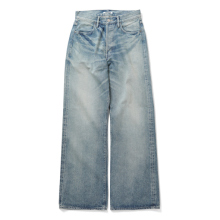 AURALEE / オーラリー | SELVEDGE FADED HEAVY DENIM PANTS (レディース) - Faded Indigo