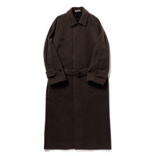 AURALEE / オーラリー | SUPER FINE WOOL MOSSER SOUTIEN COLLAR COAT (レディース) - Top Brown