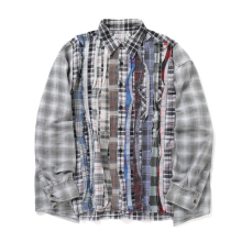 Needles / ニードルズ | Rebuild by Needles - Flannel Shirt ->Ribbon Shirt / Wide - Fサイズ_3