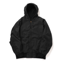 COMOLI / コモリ | コットンナイロン ジップパーカ - Black