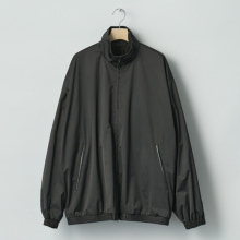 ssstein / シュタイン | SILK-BACK STAND COLLAR ZIP JACKET - Black