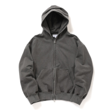 KANEMASA PHIL. / カネマサフィル | 36G Fine Sweat Zip Hoodie - Charcoal Pigment