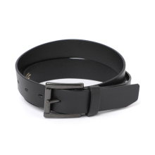 Yohji Yamamoto POUR HOMME / ヨウジ ヤマモト | MATT SOFT OIL LEATHER 30MM PLAIN BELT - Black