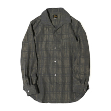 Needles / ニードルズ | Pin-Tuck Collar Shirt - Crepe Plaid - Grey