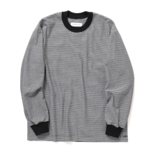 PERS PROJECTS / パースプロジェクト | VICTOR L/S BLIND BORDER TEE - Black / White