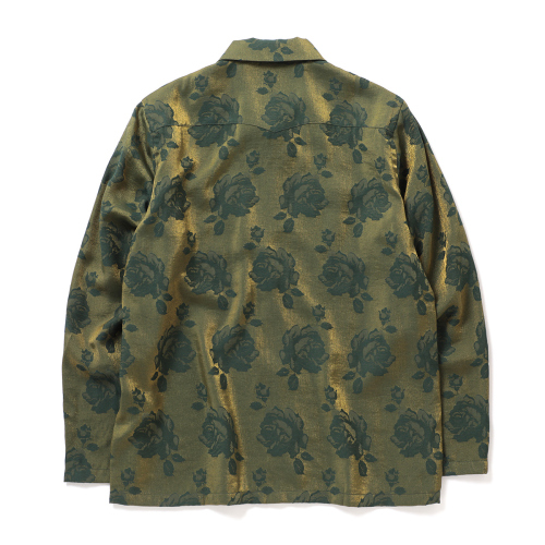 Needles / ニードルズ | Cowboy One-Up Shirt - Rose Jacquard - Green 