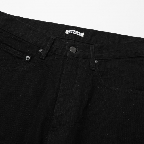 HARD TWIST DENIM WIDE PANTS (メンズ) - Black AURALEE A9SP02DM 32インチ