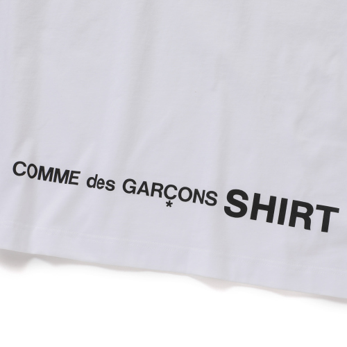 COMME des GARCONS SHIRT | printed cotton jersey OVERSIZED - White 