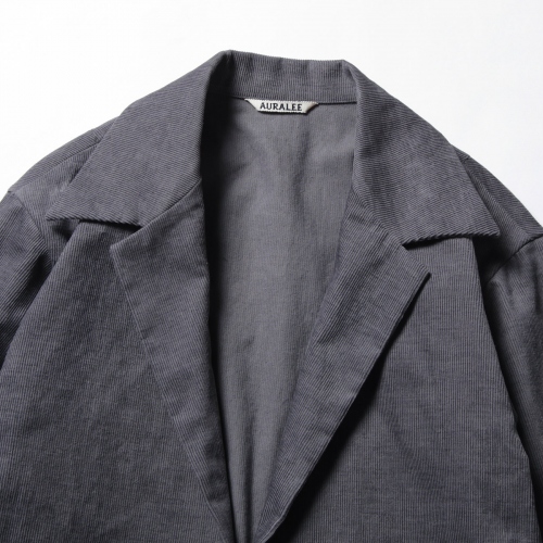 19SS｜AURALEE｜HEMP CORDUROY SHIRTS JACKET HEMP CORDUROY SHIRTS