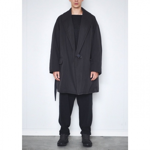 COMOLI / コモリ | 中綿 ショールカラーコート - Black | 通販 - 正規 