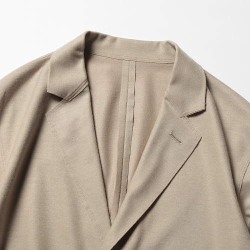 URU / ウル | WOOL JERSEY / 2 BUTTON JACKET - S.Beige | 通販 - 正規  