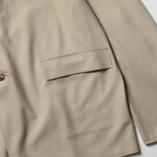 URU / ウル | WOOL JERSEY / 2 BUTTON JACKET - S.Beige | 通販 - 正規  
