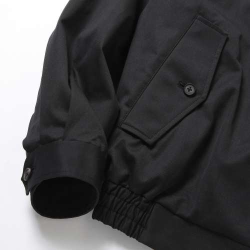 stein / シュタイン | COTTON TWILL HARRINGTON ZIP JACKET - Black 