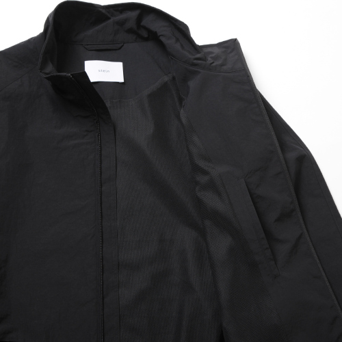 stein / シュタイン | WINDBREAKER STAND COLLAR JACKET - Black 