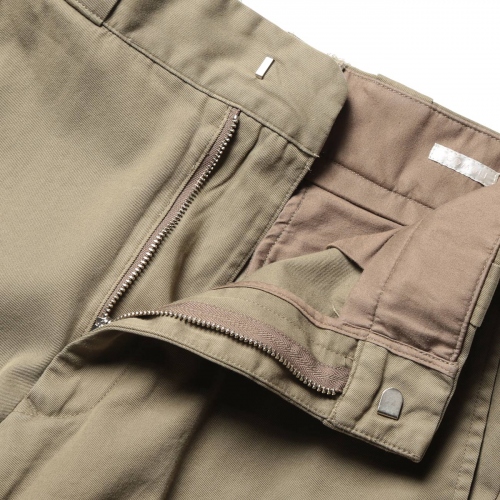COMOLI / コモリ | コットンギャバ ウォッシュドパンツ - Khaki | 通販 