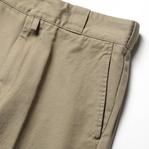 COMOLI / コモリ | コットンギャバ ウォッシュドパンツ - Khaki | 通販 