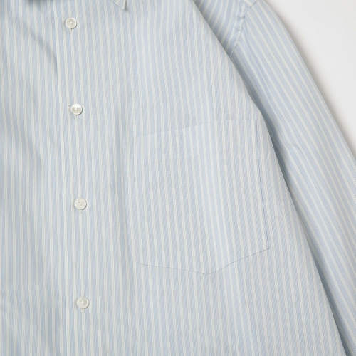 AURALEE / オーラリー | FINX POLYESTER STRIPE SHIRT ONE-PIECE 