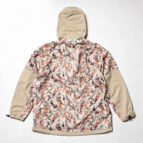 and wander / アンドワンダー | printed vent hoodie - Beige | 通販 