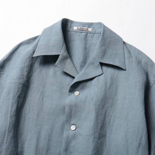 AURALEE / オーラリー | LINEN GABARDINE OVER SHIRTS (メンズ 