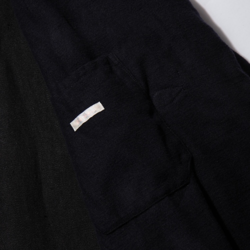 COMOLI / コモリ | リネン起毛スタンドカラージャケット - Navy | 通販  