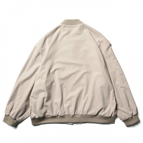 URU / ウル | NASHIJI COTTON / OVERSIZED ZIP UP BLOUSON - L.Gray  