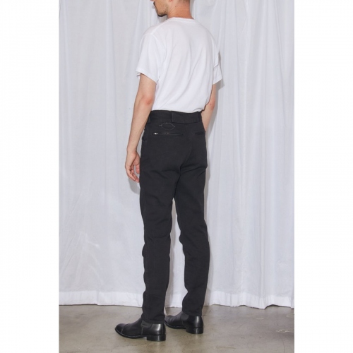 COMOLI / コモリ | コットンツイル ライダーパンツ - Black | 通販 