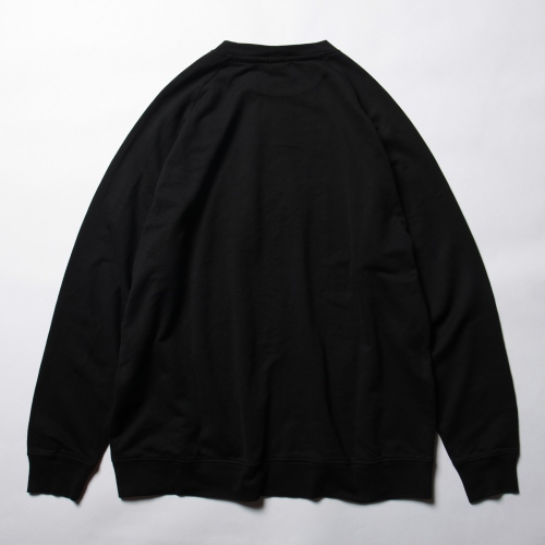 COMOLI / コモリ | コットンシルク 長袖クルー - Black | 通販 - 正規 