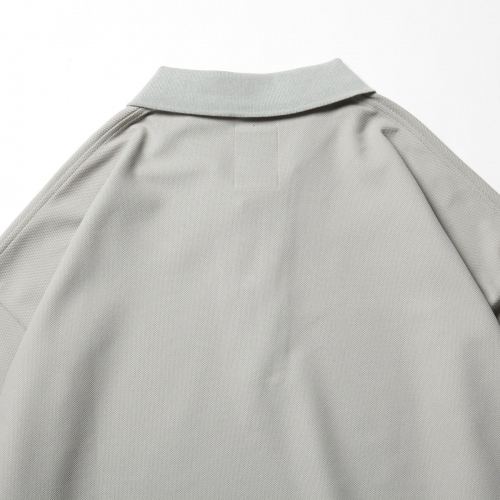 S.F.C BIG LS POLO ポロシャツ グレー（S.F.C (STRIPES FOR CREATIVE  