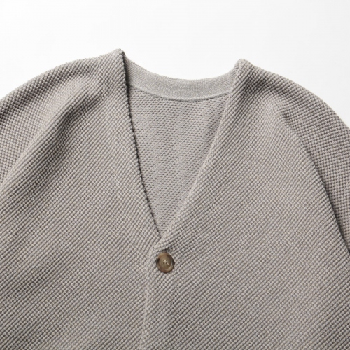 crepuscule / クレプスキュール | Moss Stitch V/N Cardigan - L 