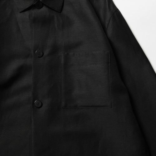 AURALEE / オーラリー | SILK LINEN DOBBY SHIRTS JACKET (メンズ 